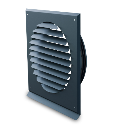 czerpnia wyrzutnia czerpnia wyrzutnia wentylacji rekuperacja fi 160 antracyt - obrazek 1