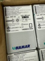 wkręt farmerski 4,8x60 mm  RAL 9006 - obrazek 3