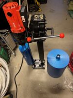 Wynajem wiertnica otwornica diamentowa do betonu z korony wiertla 132 i 254