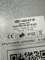 komplet filtrów rekuperatora centrali wentylacji VENTS VUTR 650 PE EC R A21 - obrazek 4